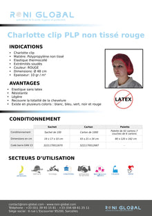 Charlotte clip PLP 0510808-2 (1000 pièces)