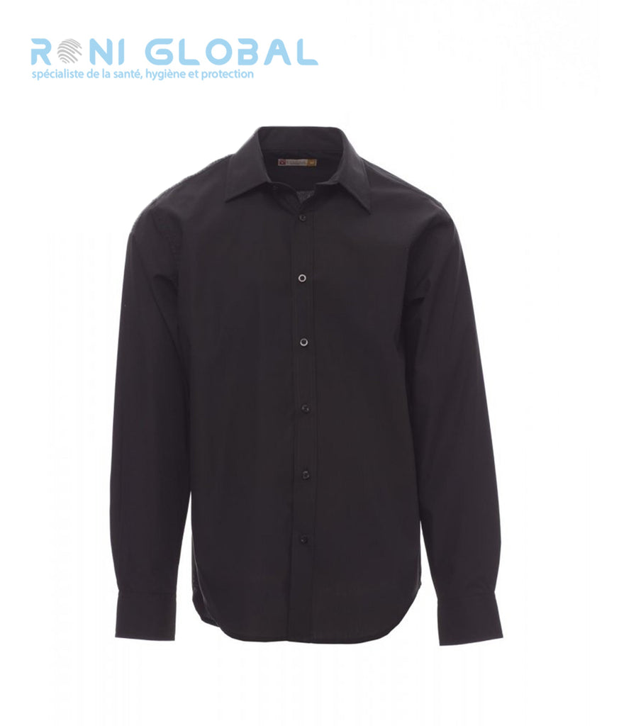 Chemise de travail homme manches longues, coupe droite, en coton et polyester - BRIGHTON PAYPER